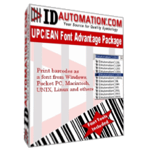 UPC, EAN, JAN and ISBN Barcode Fonts Screenshot